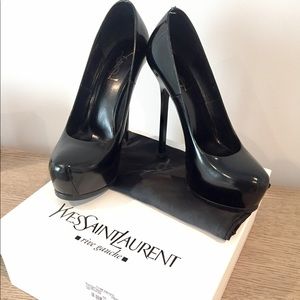 Classic YSL Tribute two in Black Patent Leather